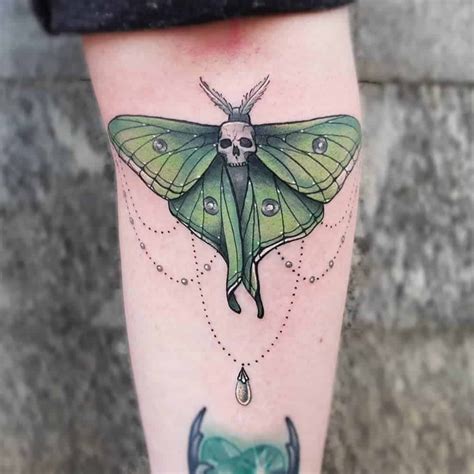 101 Amazing Luna Moth Tattoo Designs For 2024!